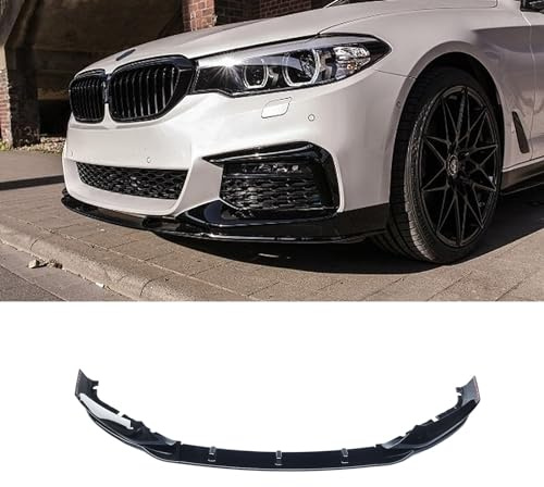 CHIESMA Front Lip for BMW G30 G31 G38 5 Series 2017 2018 2019 2020 M Sport ABS Gloss Black Front Bumper Lip ABS Front Splitter Air Dam Spoiler Protector 5Pcs