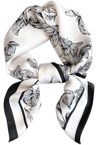 Hioyiwse Satin Bandanas Head Scarf For Women Hair Scarves Accessories Lightweight Fashion Wrap Neck Silk Sleeping Headscarf A27
