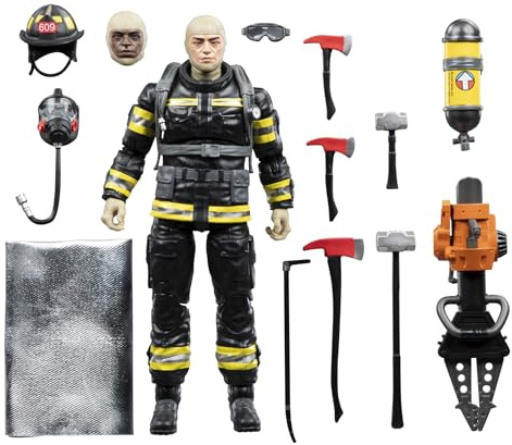 G.I. Joe Classified Series Legacy Collection - Search & Rescue Firefighter, Collectible 6 Inch Action Figure with 14 Accessories