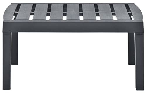 HETFTJN Camping Tisch Klein Campingtische Kleiner Tisch Outdoor Loungetisch Outdoor - Gartentisch Anthrazit 78x55x38 cm Kunststoff für Outdoor Terrasse Innenhof Garten