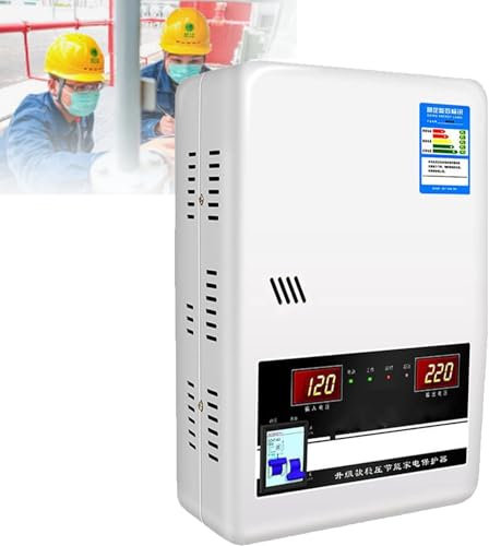Stabilizzatore Di Tensione Automatico, Stabilizzatore Di Tensione, Regolatore Di Tensione Automatico Per Impieghi Gravosi Alimentatore Ad Alta Precisione Adatto A Doppio Display Digitale,15000W