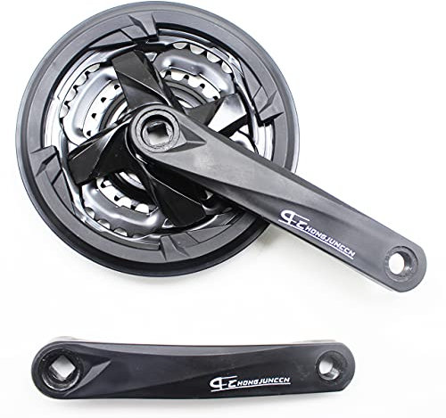 ZiYouao Kurbelgarnitur 6/7/8/9 Geschwindigkeit 24-34-42T Mountainbike-Kurbel 170mm Kurbel-Set Diamant-Loch Kettenblatt-Kettenrad-Fahrradteile Fahrradzubehör Fahrrad Kurbel