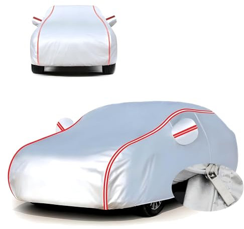 Autoabdeckung Vollgarage für Audi A4 B9 Avant 2020-(473,8x184,2x143,4cm),Staubdicht,schmutzabweisend,wasserdicht,UV-beständig,alterungsbeständig,wärmeisolierend,Oxford-Gewebe