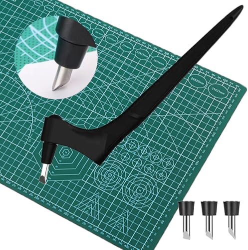 COYUN Outil Coupe Artisanal Rotatif, Scalpel Artisanal, Massicots à Lame Rotative, Cutter Rotatif De Précision, Couteau d'Artisanat Rotative À 360 Degrés Precision Cutter Cuter Rotatif Scrapbooking