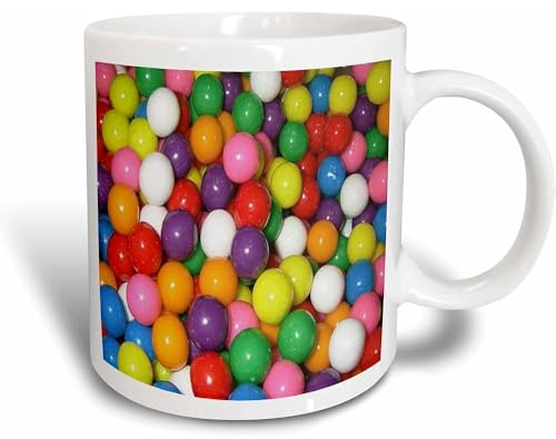 Tasses À Thé Avec Poignée Tasses À Café 330Ml, Boules De Gomme Multicolores Tasse En Céramique Café Personnalisée Pour Décorer Homme Maman