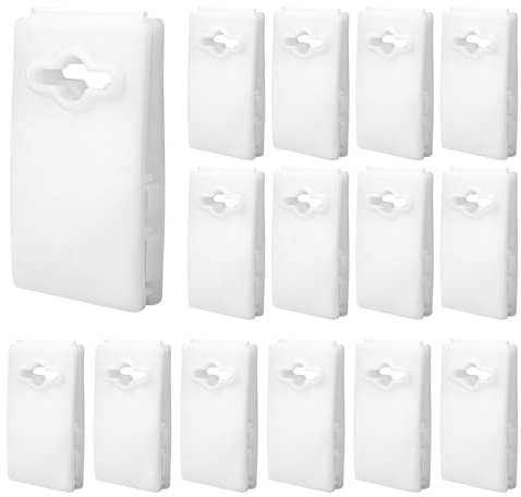 15pcs Solar Cover Reel Attachment Clips, 2.8x1.7 Inch Pool Cover Clips for Reels, Solar Blanket Attachment Clamps Universal Above Ground and Inground Pools Accessories