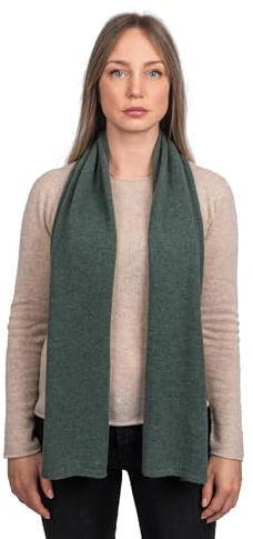 Dalle Piane Cashmere Damen Schal Uni 100% Kaschmir | Halstuch für Büro, Abend und Reisen, 165x28 cm, vier Jahreszeiten, Geschenk für Sie, Made in Italy
