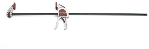 Robert Sorby Select Heavy Duty One Handed Bar Clamp 36 915mm Quick Release Clamp and Spreader 300kgf Aluminium Body 85mm Throat Depth Soft Grip Handle