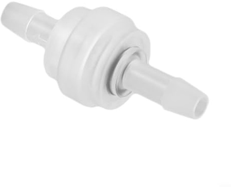 DAZZLEEX Clapet anti-retour en ligne en plastique 3 mm-12 mm unidirectionnel pour eau, essence, diesel, huile, air, transparent, contrôle du débit facile à installer (5 mm)