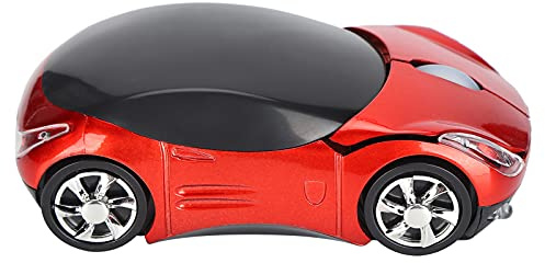 HUSHUI Mouse Wireless Ergonomico, Mouse USB Ottico 2.4G a Forma di Auto con Mini Ricevitore per Giochi da Ufficio per Computer Portatile, 3 Tasti 1600 DPI