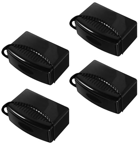 BUGUUYO Set 4 Spazzole per Auto con Spugna Applicatrice e Coperchio, Tamponi per Ceratura e Pulizia Pneumatici, Spazzole la Cura Dettagliata e Lucidatura Esterni Auto, Accessori