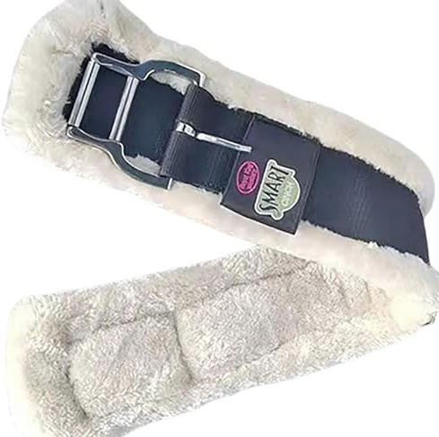 Zktfyshk Fleece-Gurt für Pferde, Western-Gurt, atmungsaktiv, Pferdegurt, strapazierfähig, Sattelzubehör für Training, strapazierfähig, atmungsaktiv, Sattelzubehör
