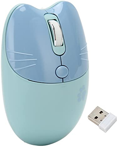 Naroote Mouse Wireless, Mouse Silenzioso per Computer, Dispositivo di Input Portatile con Ricevitore USB e Doppia modalità, Ideale per PC, Tablet e Laptop, 800/1200/1600 DPI (#5)
