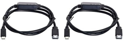 Deechate 2X Câble Esata vers USB C Hôte Mâle USB de Type C vers Esata Esatap Câble HDD pour Ordinateur Portable