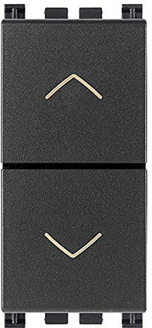 Vimar serie idea - Pulsante 1 polo contatto aperto 10a simbolo chiave grigio
