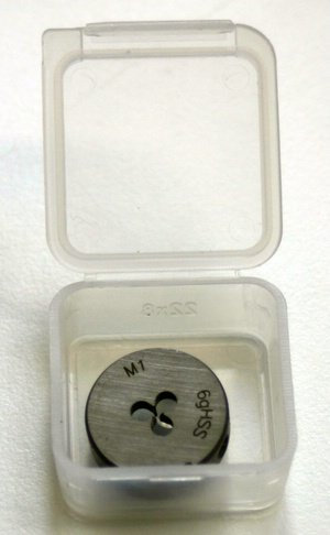 Filière en acier rapide M1 x 0,25 molettes pour coupe-tube Découper Uppe kluppe de filetage DIN 223 filetage droite