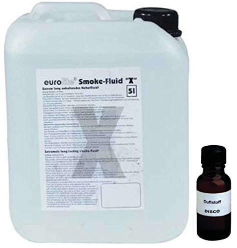 5 Liter Eurolite X (Extrem A2) Nebelfluid + 30ml Duftstoff Disco-Energy, Smoke-Fluid, Nebel-Fluid-Flüssigkeit für Nebelmaschine