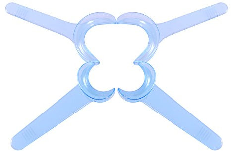 SUPVOX 8er Set Dentalinstrumente für Zahnbehandlung Wangenspreizer Mundsperrer mit T Form Design Hilfsmittel Transparenter Lippenspreizer Professionelle Zahnaufhellung in Blau