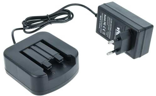 vhbw caricabatterie compatibile con Festo Festool DRC 18/4 Li 5.2-Plus, DRC 18/4 Li 5.2-Set, DRC 18/4 Li 5.2-Plus-SCA batterie Li-Ion di attrezzi, 21V