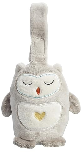 Tommee Tippee Peluche Quitamiedos y Duermebebés Grofriend Mini con Sonido, Recargable por USB, Sonidos Relajantes, Nanas y Ruido Blanco, Sensor de Llanto, Lavable a Máquina, Ollie el Búho