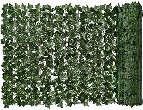 EIIDJFF Artificial Hedges Fence Fake Grass Decorative Backdrop for Outdoor Garden Balcony Artificial Hedge Green Leaf Faux Ivy Privacy Fence Plant Wall