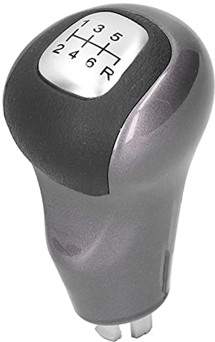 Deror Perilla de cambio de marchas para coche de 6 velocidades, ajuste manual para Honda Civic DX EX LX 2006-2011(A (plateado))