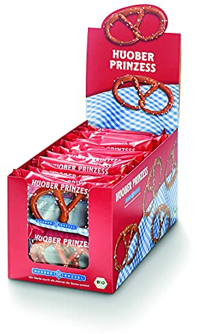 Huober Prinzess Brezel, Thekendisplay Karton mit 24 Doppelpacks (48 Brezeln), 480g Karton (24 x 20g)
