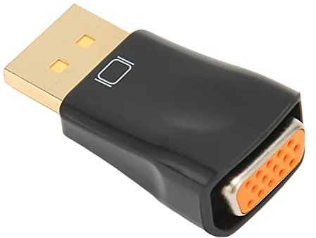 Septpenta Adaptador Displayport a VGA, Resolución 1920X1080 y 60Hz, Conector DP Chapado en Oro Multimodo, Conector Macho a Hembra Adecuado para Proyectores HDTV