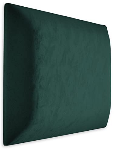Muralo Cojín de pared de terciopelo de tela, panel tapizado para dormitorio, salón, cama, tapizado de pared, cabecero de cama, moderno de lujo acolchado, panel acolchado (50 cm x 50 cm, verde)