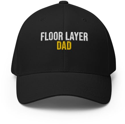 Floor Layer Dad Hat (Embroidered Structured Twill Cap) Floor Layer Apparel Black