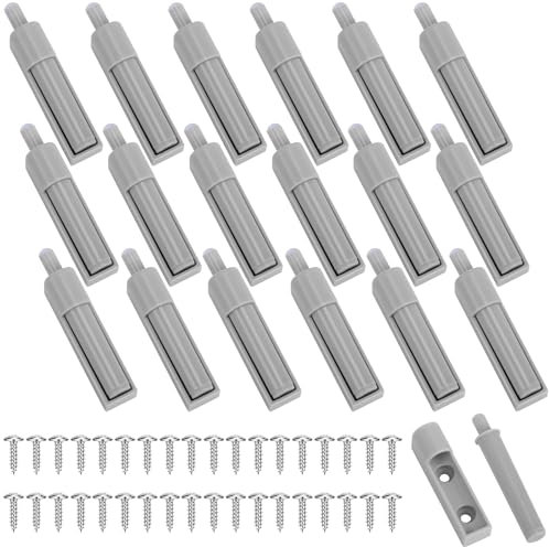 18 Pcs Softclose Door Dampers, Closer Buffers with Screws, Soft Rubber Head Door Damper Cabinet, Removable Door Damper Soft Close, Multifunctional Door Damper Cabinet for Retrofitting Cupboard Doors