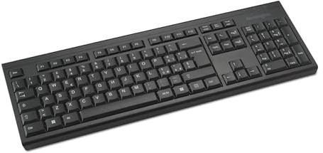 Kensington KB150 EQ Tastiera Wireless QWERTY Compatibile con Windows e MacOS, Design Full-Size e Anti-Versamento, Composta al 64% da Materiale Riciclato Post-Consumo* (K75561IT)