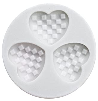 3 cavidades Love Heart - Molde de silicona para fondant para tartas, chocolate, decoración de pasteles, accesorios de cocina para hornear