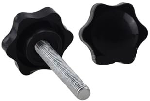 OZXZH 1 à 5 vis à Oreilles M8 M10 en Plastique bakélite à tête de Prune, Filetage en Forme d'étoile, poignée de Serrage, Boulon de Serrage à la Main(2 Pcs,M8x40mm (D32))