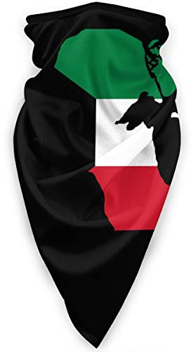 Kuwait-Flagge-Karte Damen Herren Schlauchschal Haarband Bequem Gesichtsdekoration Multifunktion Sturmhaube Für Motorrad Lauf Outdoor