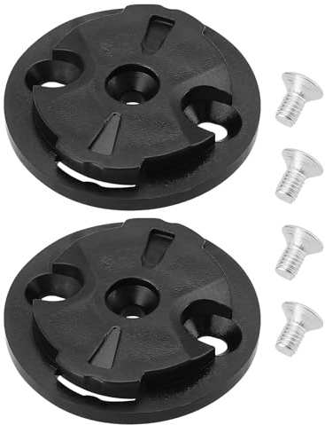 SG Store 2 Sets Fahrradcomputer-Halterung, feste Basis, Stoppuhr-Halterung, fester männlicher Sitz, Zifferblatt, Befestigungsbasis, kompatibel mit Garmin, 32 x 29 x 2 mm, Schwarz