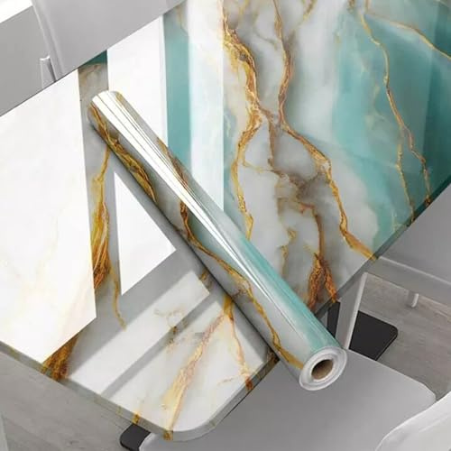 Inscrip Marmor Folie Tapete, Selbstklebend Marmor Granit Folie, Möbelfolie Klebefolie für Möbel, Mamorfolie Abnehmbare Wasserdichte Aufkleber PVC für Küche, Schränke, Badezimmer DIY (60cm x 3M)