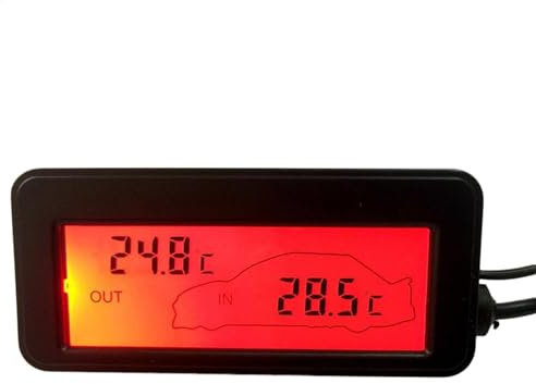 Thermomètre de voiture à l'intérieur Jauge de thermomètre de voiture