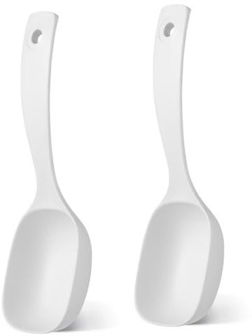 Amosfun 2piezas Cazo Para Sopa Grande Cucharas Sopera Multiusos Cucharón Reutilizable Para Gachas Mango Para Restaurante Cantina y Hogar