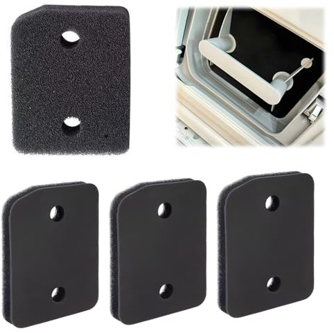 Lot de 4 filtres compatibles avec les sèche-linge Miele T1 9164761, sèche-linge à pompe à chaleur, filtre éponge, tapis filtrant, tapis filtrant, tapis filtrant en mousse, gros grain | 207 x 157 x 30