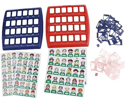 Gissa vem Brädspel Original Säker Interaktiv pedagogisk leksak för barn Familjespel Natt Plastkartong 25,5 x 25 x 6 cm 96 teckenkort