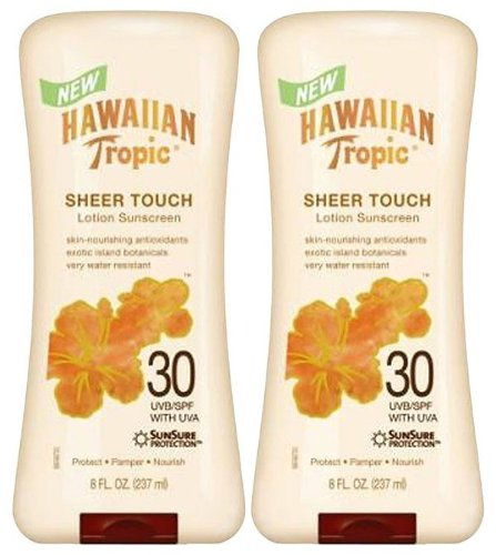 2x Hawaiian Tropic Sheer Touch Lotion SPF 30 - Sonnenschutz Lotion LSF 30 aus USA