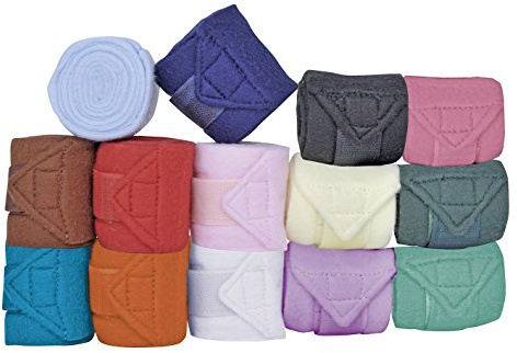 BANDAGEN Fleecebandagen für die KLEINSTEN! weiß 1m lang 4er Set für Mini-Shetty