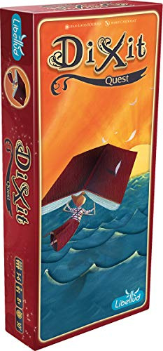 Asmodee, Dixit 2 – Quest, Erweiterung, Familienspiel, Deutsch | Kreatives Assoziationsspiel mit neuen zauberhaften Bildkarten für 3-6 Spieler, 30 Minuten, Brettspiel ab 8 Jahren
