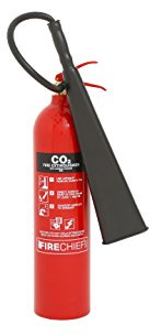 Firechief FXC5 CO2 Extinguisher, Aluminium, XTR, 5 kg, Red