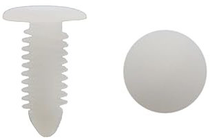 sourcing map Rivets Plastique Fixation Anti-Projection 50pcs Pour Voiture | Blanc, 8x6.5mm, Fixation Anti-Projection, Agrafes, Pour Autobus, Train, Avion, Camion, Caravane, Caisse, Pare-chocs