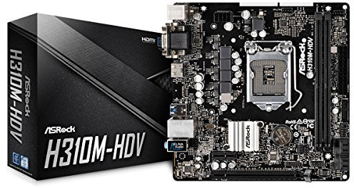 ASRock H310m-HDV - Scheda Madre, Colore Nero