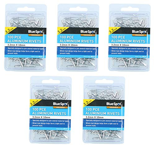 500 Metric Aluminium Blind Pop Pot Rivets Set Fastener Fastening 3.2mm x 10mm