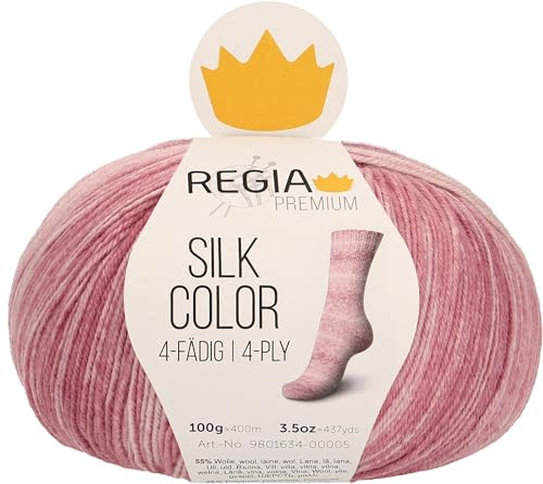 Schachenmayr REGIA Premium Silk Color, 100G, Rosé Hilos Para Tejer A Mano