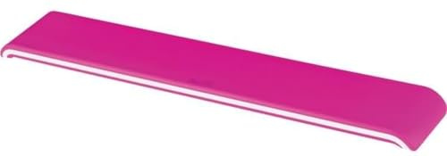 Leitz Ergo WOW verstellbare Tastatur-Handgelenkauflage, Zwei Höheneinstellungen, Schaumstoffgepolsterte Handgelenkstütze für Links- und Rechtshänder, Verbessert Haltung & Durchblutung, Pink, 65230023